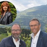 Les candidats de l'UDC de Savièse pour les communales 2024: Sarah Luyet, candidate vice-juge (sortante), David Luyet, candidat au conseil communal (sortant) et Bruno Perroud, député